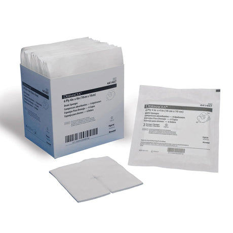 Dermacea Sterile Non - Woven Sponge, 6 - Ply Square - 441405-Pack - LL Medico