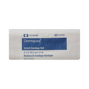 Dermacea Stretch Bandage Roll, Non-Sterile, 4" x 4 Yard - 441502-Box - LL Medico