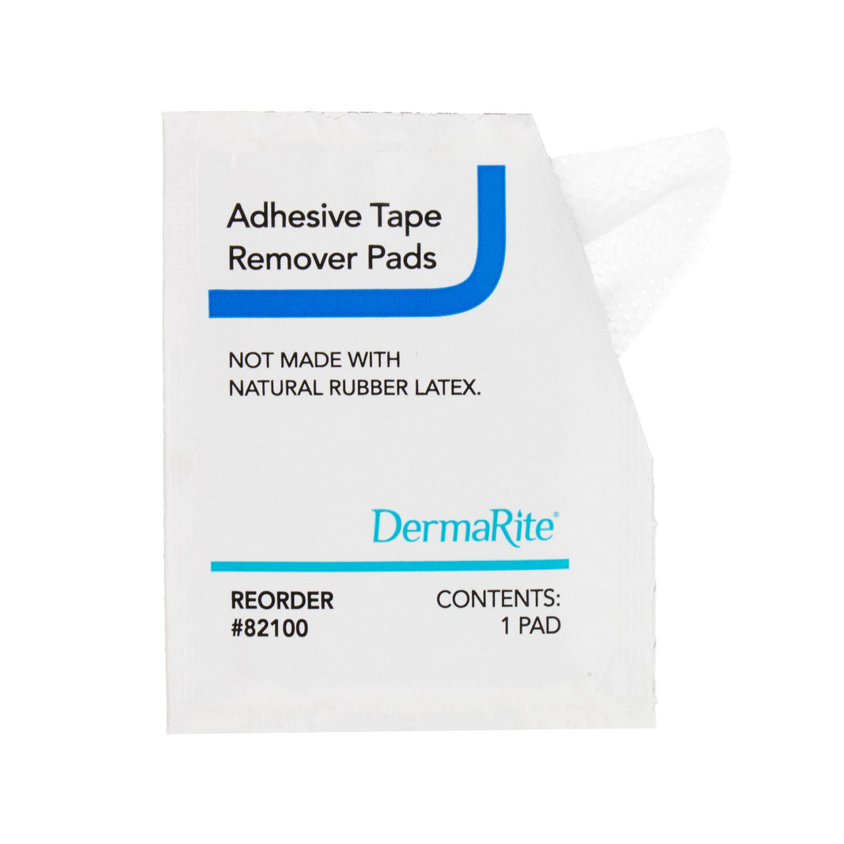 DermaRite Adhesive Remover, 1-1/2 x 3-1/2 Inch Pads