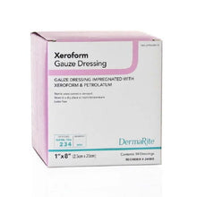 DermaRite Xeroform Petrolatum Gauze Dressing, 1 x 8 Inch, Sterile - 24180-Box - LL Medico