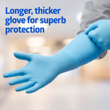 DermAssist Elbow Length Latex Surgical Gloves, Powder-Free, 11.5" - 133750-Box - LL Medico