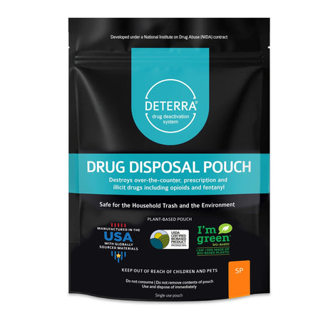 Deterra Drug Disposal Pouch, Small, 15 Pill Capacity - 7001-CASE-Case - LL Medico