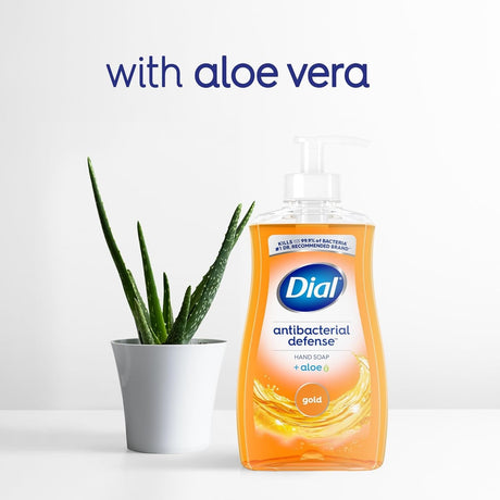 Dial Professional Antibacterial Defense Liquid Hand Soap with Aloe, Gold, 11 fl oz, Box of 12 - DIA35470-Box - LL Medico