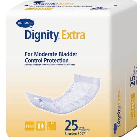 Dignity Extra Incontinence Liners, Moderate Absorbency - 30071-Pack - LL Medico