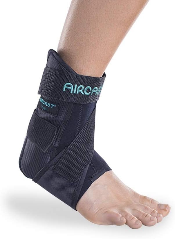 DJO Aircast AirSport Ankle Support with Hook and Loop Closure, Right - 02MSR-Single - LL Medico