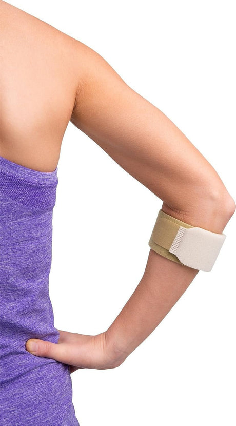 DJO Aircast Pneumatic Tennis Elbow Support, One Size Fits Most - 05A-B-Single - LL Medico