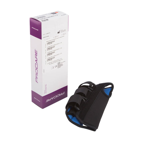 DJO ProCare ComfortForm Wrist Brace with Aluminum Palmar Stay, Left Hand, Black - 79-87292-Single - LL Medico