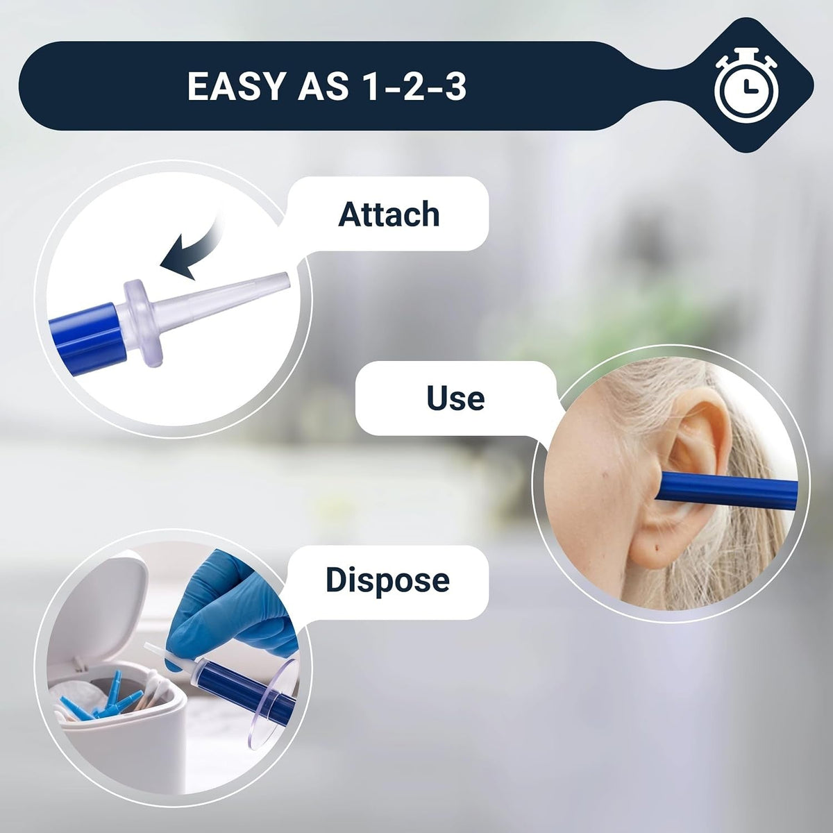 Doctor Easy Rhino/Elephant Ear Washer Single-Use Tips, Pack of 20 - TW-Pack - LL Medico