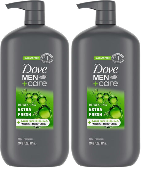 Dove Men+Care Body and Face Wash, Extra Fresh, 12 fl oz - 01111101413-Single - LL Medico