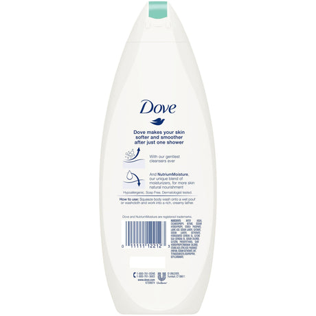Dove Sensitive Skin Body Wash, Unscented, 12-ounce Bottle - 01111112212-Single - LL Medico