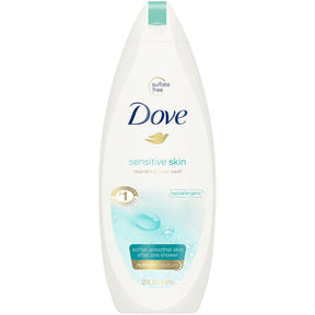Dove Sensitive Skin Body Wash, Unscented, 12-ounce Bottle - 01111112212-Single - LL Medico