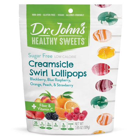 Dr. John's Candies Sugar Free Lollipops - 4056-Bag - LL Medico