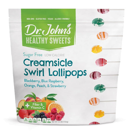 Dr. John's Candies Sugar Free Lollipops - 4056-Bag - LL Medico