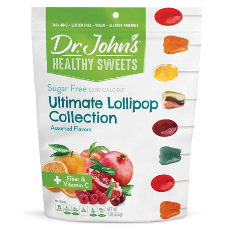 Dr. John's Candies Sugar Free Lollipops - 4056-Bag - LL Medico