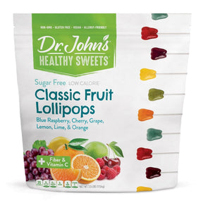 Dr. John's Sugar Free Classic Fruit Lollipops - SOCFC100.2-Bag - LL Medico