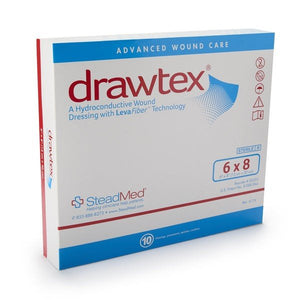 Drawtex Hydroconductive Wound Dressing, Sterile, 6" x 8" - 00303-Single - LL Medico