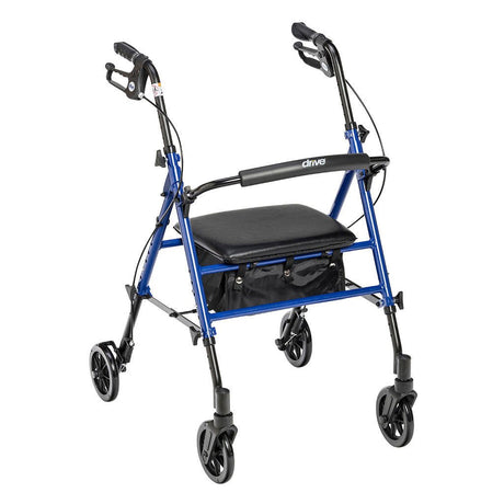 Drive Adjustable Height Rollator, Blue - RTL10261BL - LL Medico