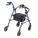 Drive Adjustable Height Rollator, Blue - RTL10261BL - LL Medico