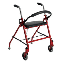 Drive Adult Dual Release Folding Walker w/ Front Wheels - 1239RD - LL Medico