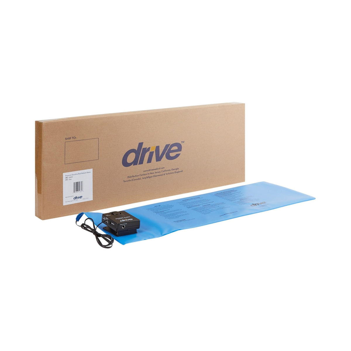 Drive Bed Sensor Pad Alarm System, 11" x 30" - 13606-Single - LL Medico
