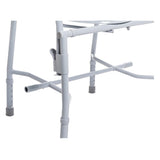 Drive Deluxe Steel Drop-Arm Commode, 13.75" Seat Width, 300 lb Capacity - 11125KD-1-Single - LL Medico