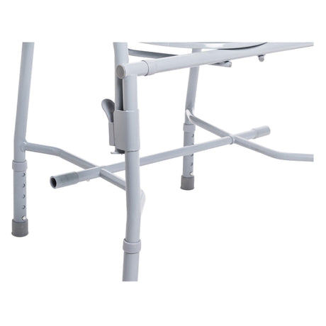Drive Deluxe Steel Drop-Arm Commode, 13.75" Seat Width, 300 lb Capacity - 11125KD-1-Single - LL Medico