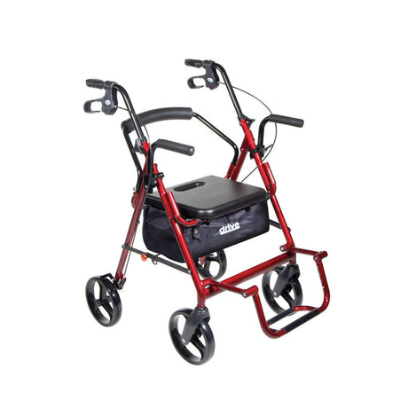 Drive Duet Rollator/Transport Chair, 8" Casters - 795BU - LL Medico