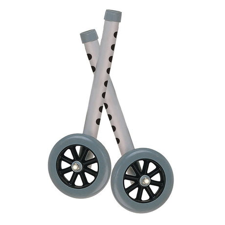 Drive Extended Height Walker Extension Legs with Wheels, 5" - 10108WC-Box - LL Medico