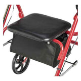 Drive Four Wheel Rollator Walker w/ Fold - Up Removable Back Support - FG10257BL1 - LL Medico