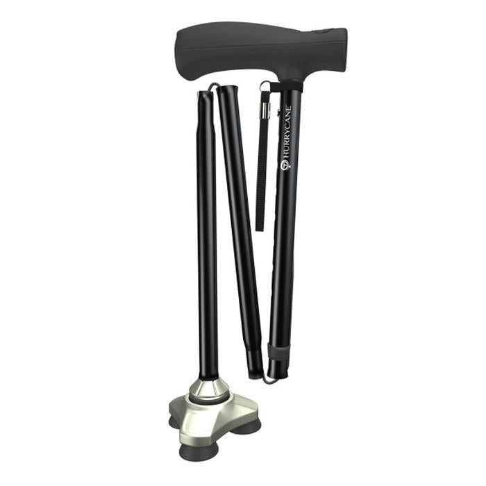 Drive HurryCane Freedom Edition Folding Cane, 30.5 to 37.5 Inch Height - HCANEBKC2 - LL Medico