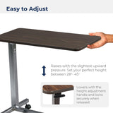 Drive Overbed Table Non-Tilt Top with Adjustment Handle, 28" to 45" Height Range - 13067-Case - LL Medico