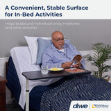 Drive Overbed Table Non-Tilt Top with Adjustment Handle, 28" to 45" Height Range - 13067-Case - LL Medico