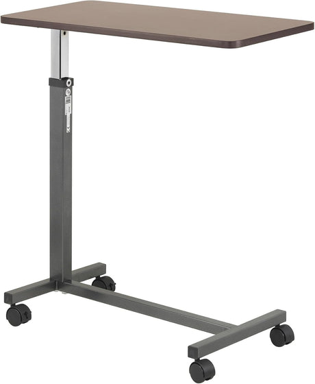Drive Overbed Table Non-Tilt Top with Adjustment Handle, 28" to 45" Height Range - 13067-Case - LL Medico