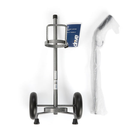 Drive Oxygen Cylinder Cart, Size D/E - 13002SV-6-Single - LL Medico