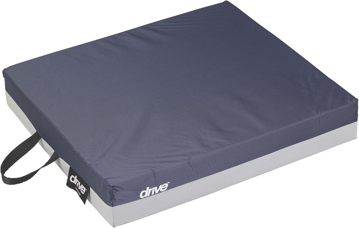 Drive Skin Protection Gel Wheelchair Seat Cushion, 18" x 16" x 3", Standard - 14886-Single - LL Medico