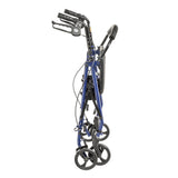 Drive Steel Patient Rollator w/ 6" Wheels, 300 lb Weight Capacity - R800KD-BL - LL Medico