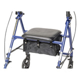 Drive Steel Patient Rollator w/ 6" Wheels, 300 lb Weight Capacity - R800KD-BL - LL Medico