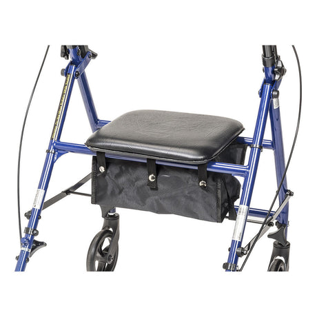 Drive Steel Patient Rollator w/ 6" Wheels, 300 lb Weight Capacity - R800KD-BL - LL Medico