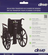Drive Universal Oxygen Cylinder Carry Bag, Black - STDS6008-1-Single - LL Medico