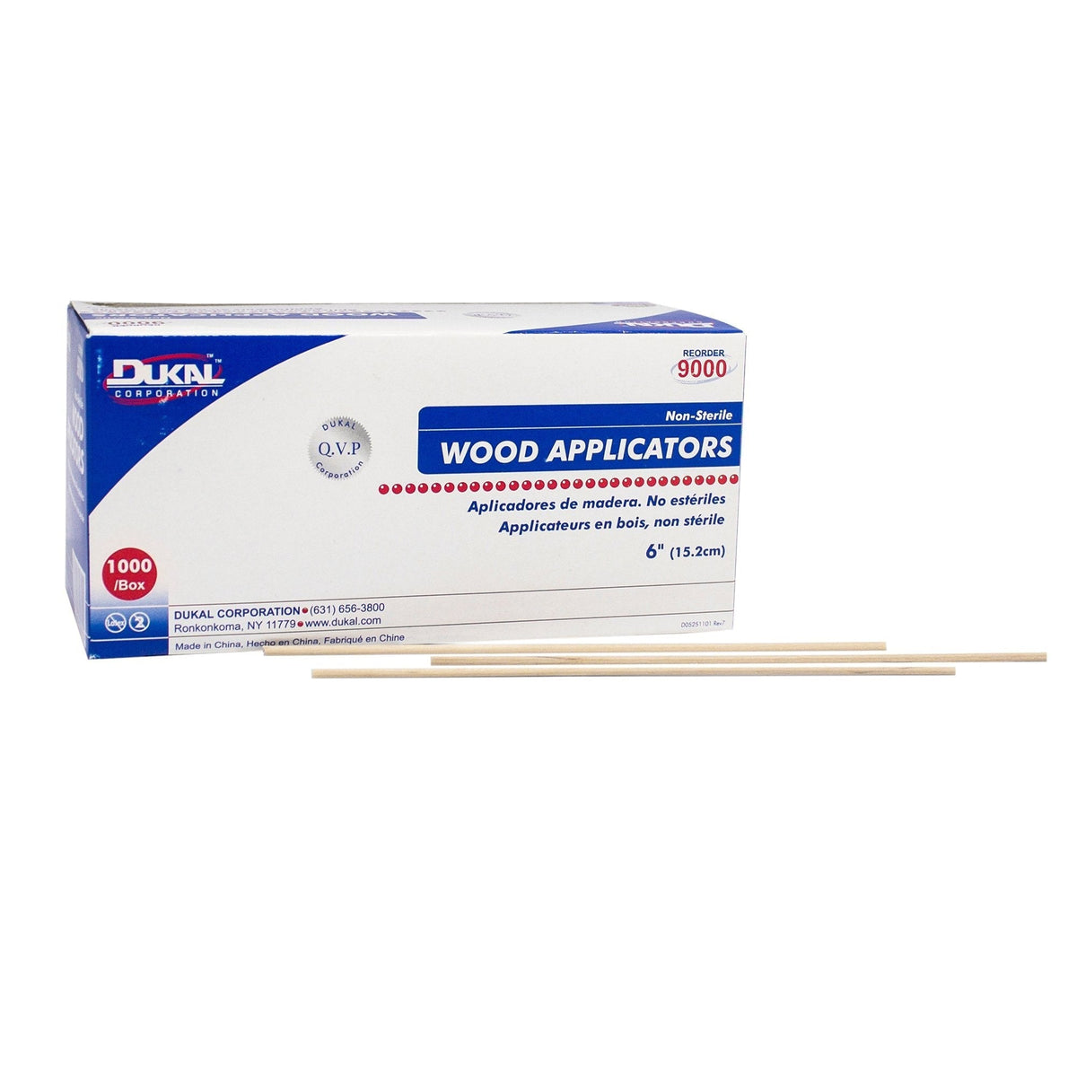 Dukal Applicator Stick, Non-Sterile, 6" - 9000-Box - LL Medico