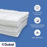 Dukal Clinisorb Non-Woven Sponges, Non-Sterile, 4" x 4" - 4 Ply - 2104-Box - LL Medico