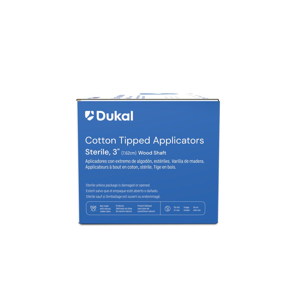 Dukal Cotton Tipped Applicators, Sterile, 3", Wood Shaft - 9013-Box - LL Medico