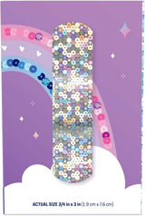 Dukal Glitter & Stars Stat Strip Adhesive Bandages, Sterile, Assorted Sizes - 1075413-Box - LL Medico