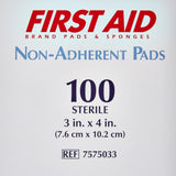 Dukal Non-Adherent Pads, Sterile, 3" x 4" - 7575033-Box - LL Medico