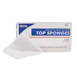 Dukal Nonwoven Sponges, Non-Sterile, 4" x 4", 8-Ply - 5340-Pack - LL Medico