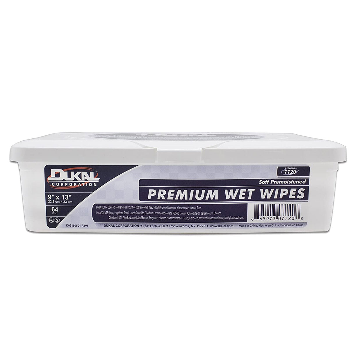 Dukal Premium Personal Wipe, 9 x 13 Inch - 7720-Pack - LL Medico