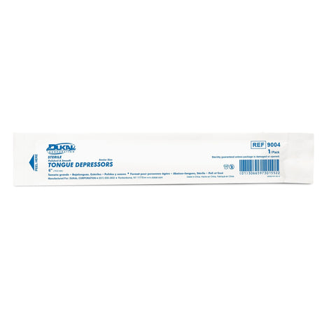 Dukal Tongue Depressor, Sterile, 6", 100 Count - 9004-Pack - LL Medico