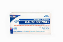 Dukal USP Type VII X-Ray Detectable Gauze Sponge, Non-Sterile, 4" x 4", 12-Ply - 4412-2X-Box - LL Medico