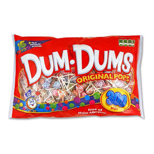 Dum Dums Original Mix Lollipops, 300 Count - 00060-Bag - LL Medico