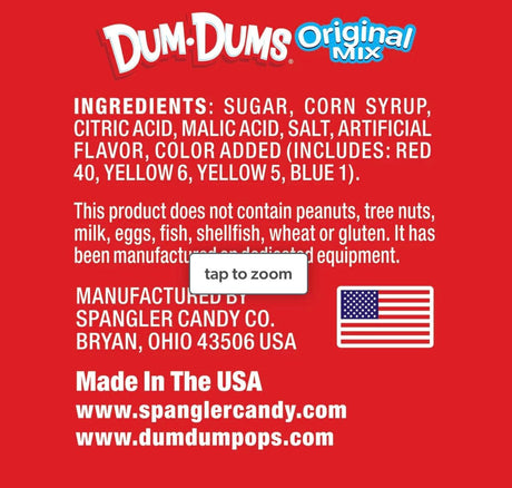 Dum Dums Original Mix Lollipops, Assorted Flavors - 00066-Box - LL Medico